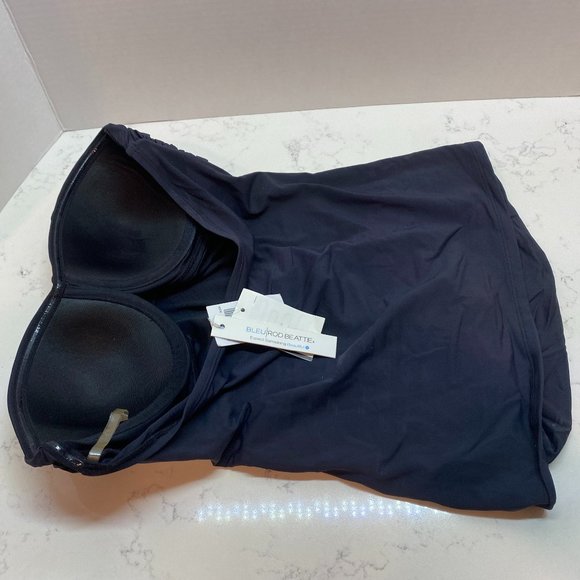 NWT Bleu Rod Beattie Black Tankini Top - Picture 2 of 6